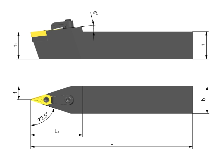 Державка MVVNN2525M16