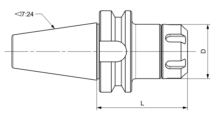 Оправка цанговая BT40-ER25-70