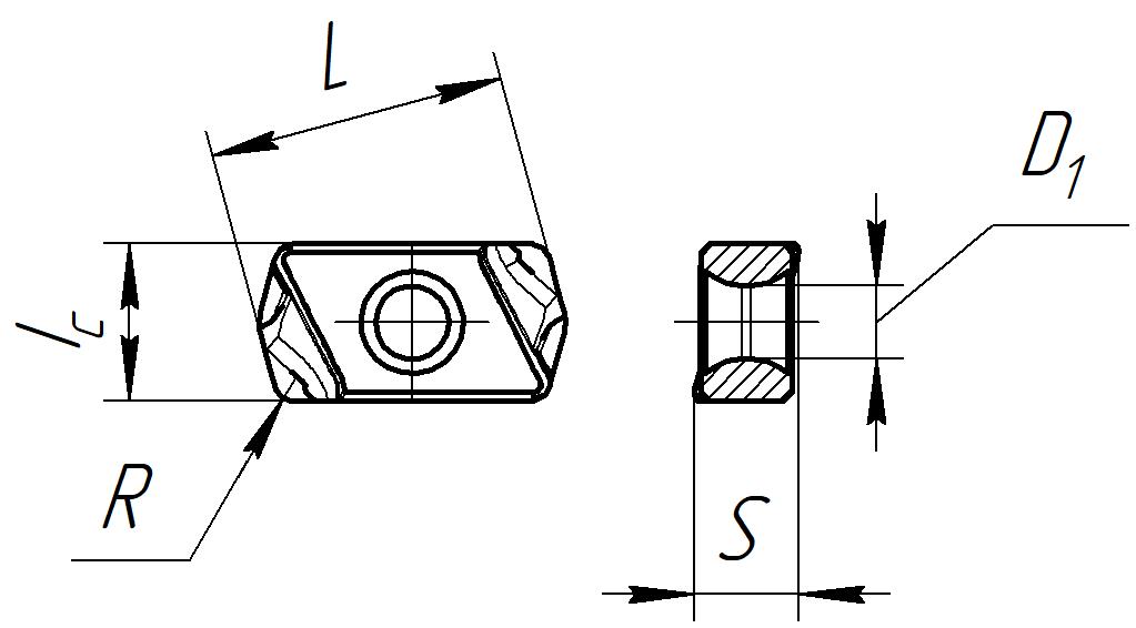Пластина LNMX0303ZER-ON QR3537